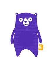 Minstingen wave animal bear barn Sticker