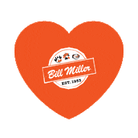 Fried Chicken Heart Sticker by Bill Miller Bar-B-Q