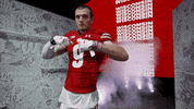 Flexing College Football GIF by Wisconsin Badgers