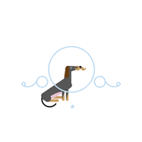 vincentmoustache dog illustration vintage puppy GIF