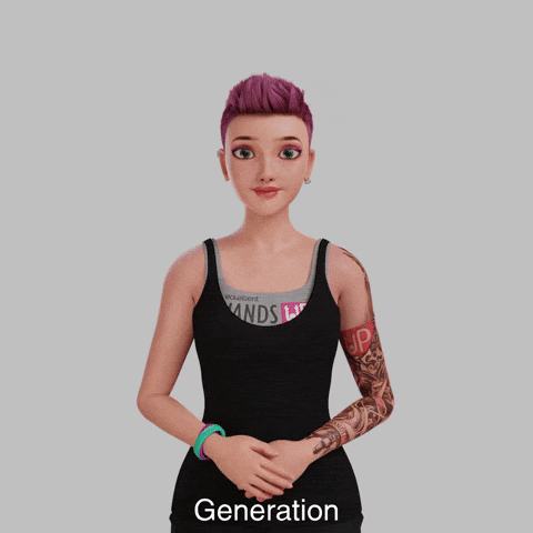 Avatar Gebärdensprache GIF by Sign Time - SiMAX