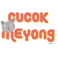 cat indonesia Sticker by ditut