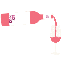 justpinkwine pink wine rose roseallday Sticker