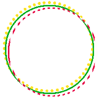 Christmas Circle Sticker by しまみほ