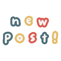 New Post Check Out Sticker