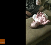 Infant is Ecstatic at Sight of Deployed Dad's Lookalike Doll