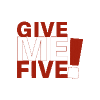 Give Me Five Sticker by Faustball Traun - St.Martin