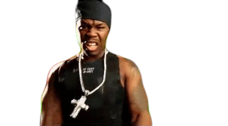 fiftycent giphyupload 50 50 cent 50 cent music Sticker