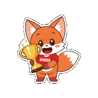 Happy Fox Sticker by IQI Concept