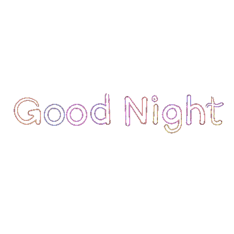 Good Night Text Sticker