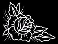 LizaSew_Clothing rose punkrock traditionaltattoo lizasew GIF