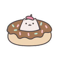 Malloon happy kawaii sweet chocolate Sticker