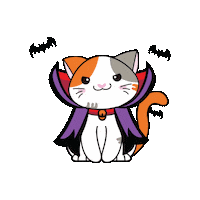 Trick-Or-Treat Cat Sticker by Petique, Inc.
