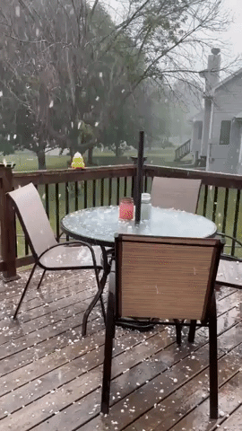 Hail Wallops Des Moines Suburb Amid Severe Thunderstorm Warning