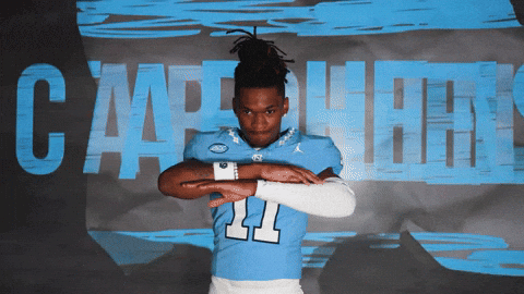University Of North Carolina Football GIF by UNC Tar Heels