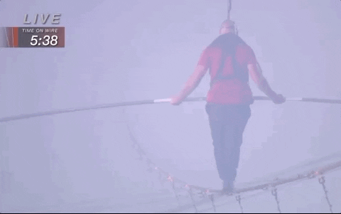 Nik Wallenda Highwire GIF by Volcano Live! with Nik Wallenda
