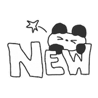 lno_oes new bear 곰 뉴 Sticker