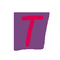 T Alphabet Sticker