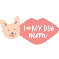 Mothers Day Dogmom Sticker by Wüfers