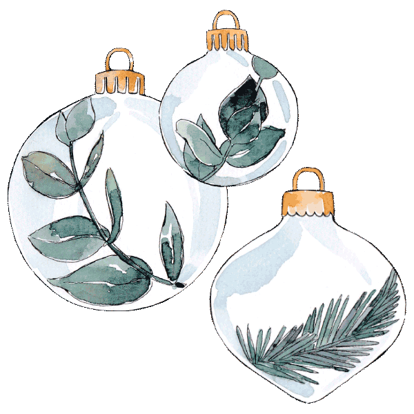 goodobjects christmas bauble christmas decor baubles Sticker