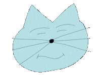 Water Blue Smile Sticker by Mekamee