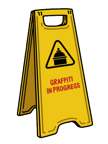 graffiti cloakwork Sticker