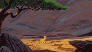 scared the lion king GIF