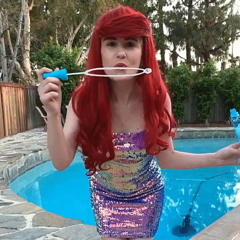 little mermaid spinning GIF