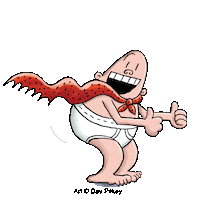 Captain Underpants Superhero Sticker by Scholastic