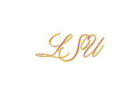 Lsu Tigers Calligraphy Sticker by Gazing Through Glass