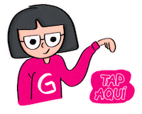 geek girl Sticker by Una Geek