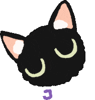 Black Cat Sticker