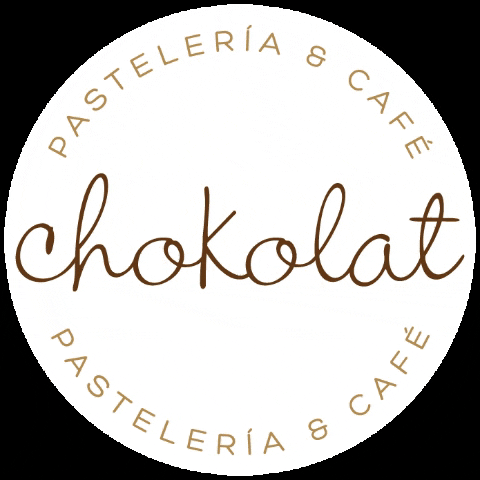 Chokolat chokolat te hace feliz logo chokolat chokolat pastelería y café GIF