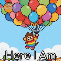 Flying On My Way GIF by Chimpers