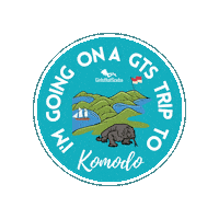 Scuba Diving Komodo Sticker by Girls that Scuba