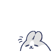 Tired Bunny Sticker by YUKIJI