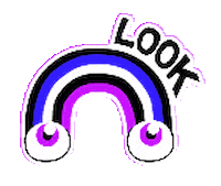 Rainbow Eyes Sticker by HOW