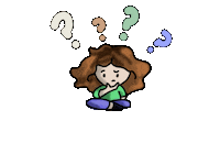 Girl Pensar Sticker