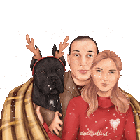 Happy New Year Friends Sticker