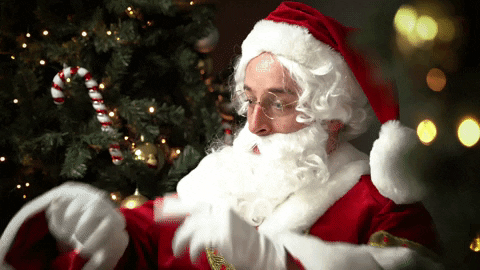 santasoffice giphygifmaker christmas yes time GIF