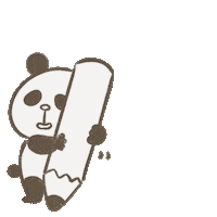 Line Panda Sticker