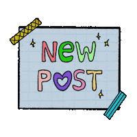 Post Cut Sticker