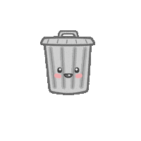 Trash Can Sticker by beckadoodles