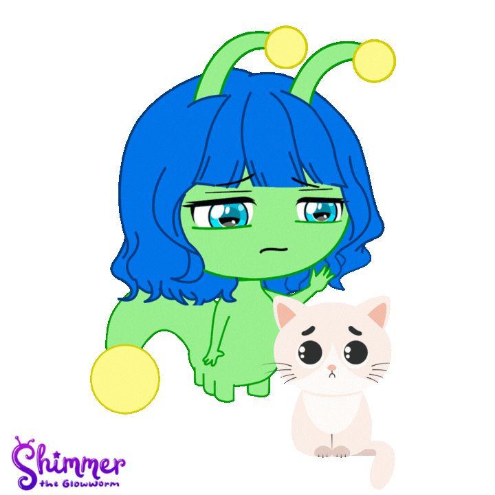 Sad Mental Health Sticker by ShimmertheGlowworm