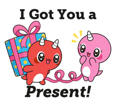 Christmas Giving Sticker by Naru Naru