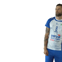 vervawarszawa confused volleyball volley travolta Sticker