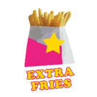 Extra Fries Sticker