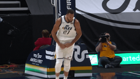 Rudy Gobert Flex GIF by Utah Jazz