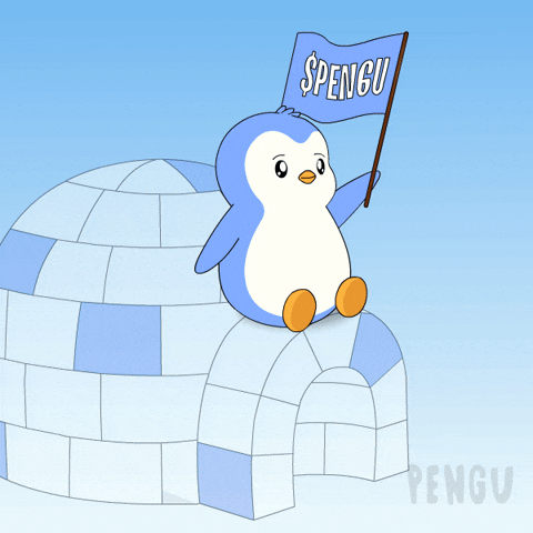 Crypto Sitting GIF by Pudgy Penguins