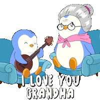Penguin Grandma Sticker by Pudgy Penguins